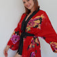 LAOS Red Magnolias Kimono