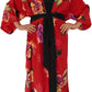 LAOS Red Magnolias Kimono