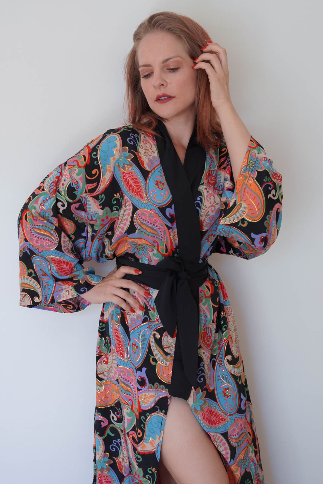 LAOS  Paisley Print Kimono