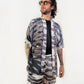 Conjunto Osaka Gris - Camisa + Kimono Corto N.º 202 